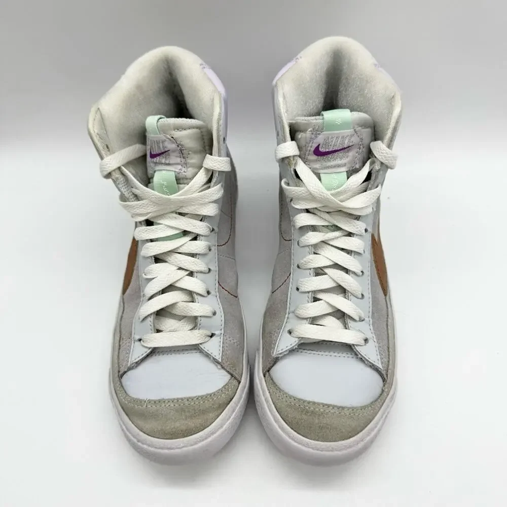 Nike Big Girls‎ Blazer Mid '77 Casual Sneakers Barely Grape/Metallic Copper 4.5Y